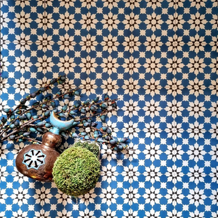 Madeira Blue Tile | Moroccan Tiles | 20cm x 20cm | Spanish Tiles