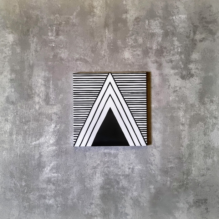 MUESTRA COMPLETA DE AZULEJOS Almeira Giza Negro y Blanco 20cm x 20cm