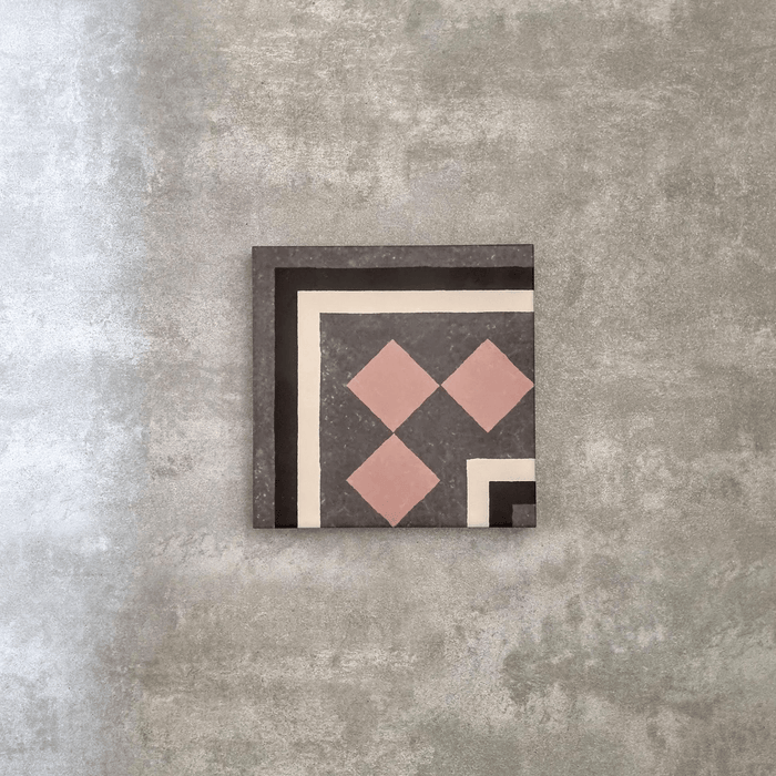 GANZE FLIESENPROBE Richmond Manor Bordürenecke 20cm x 20cm