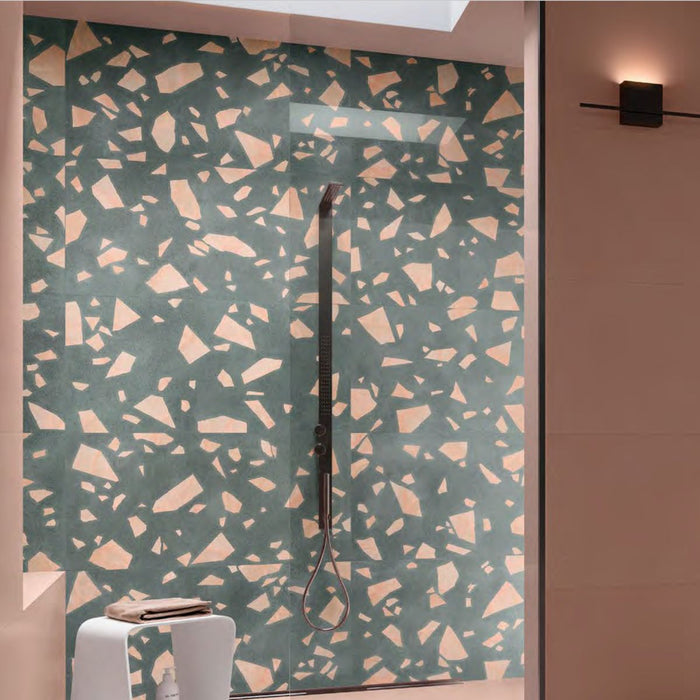 Melodie Rock Terrazzo Grün 60 × 60 cm