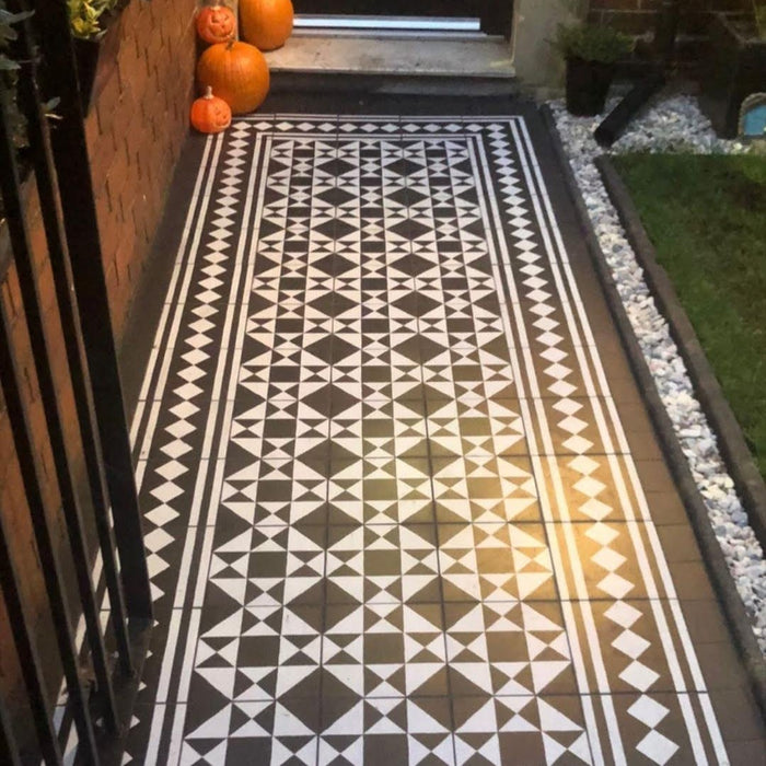 Richmond Schwarz Herrenhaus 20cm x 20cm