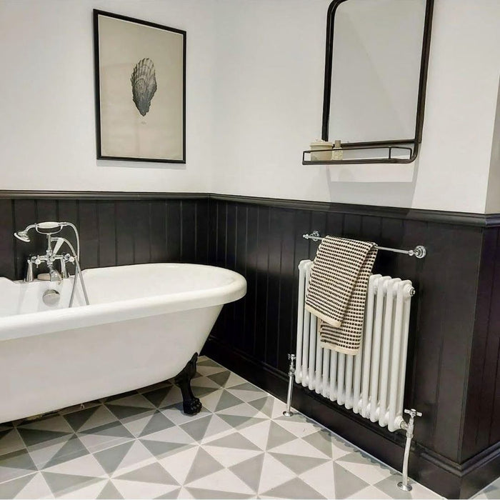 Harlekin Trekant Grå 20cm x 20cm