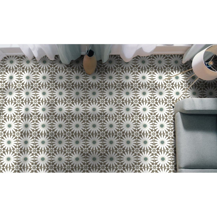 Soukaina Bronze B Muster Marokkanische Wand- und Bodenfliesen 20 x 20 cm