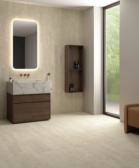 Piastrelle da parete e pavimento effetto marmo Izmir Beige 7,5cm x 60cm