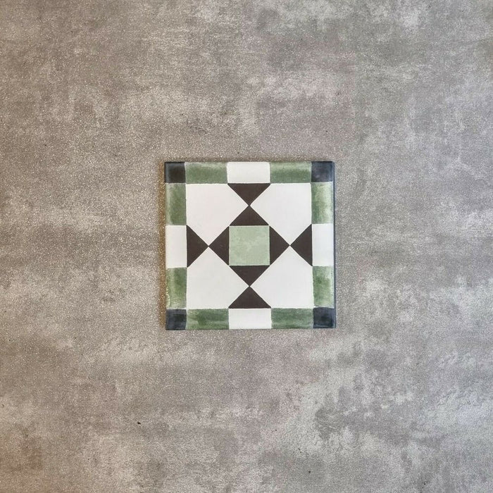 Ravello Green | 20cm x 20cm | Moroccan Tile | Green Tile