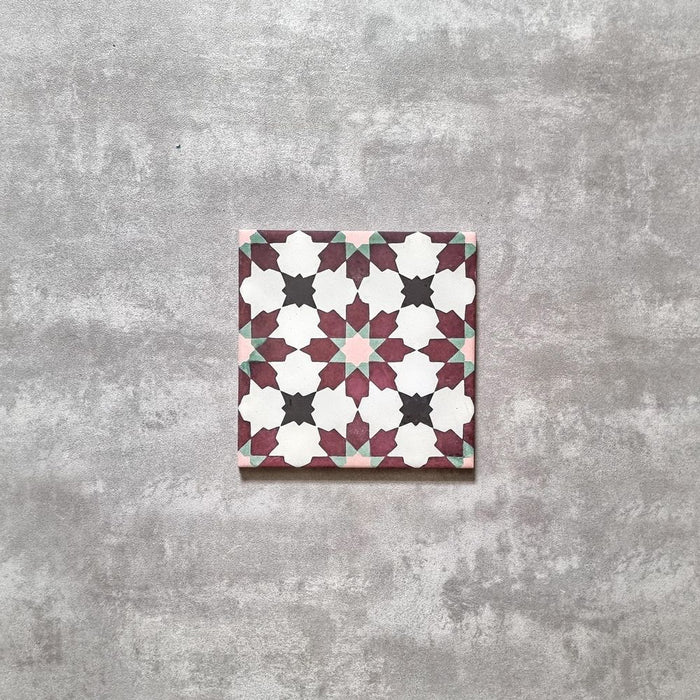 Madeira Wine Tile | Moroccan Tile | 20cm x 20cm | Spanish Tile