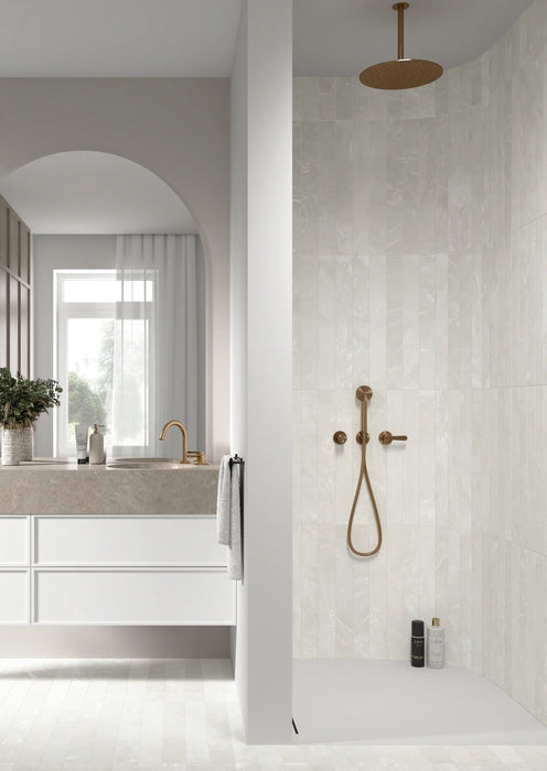 Piastrelle da parete e pavimento effetto marmo Izmir Bianco 7,5cm x 60cm